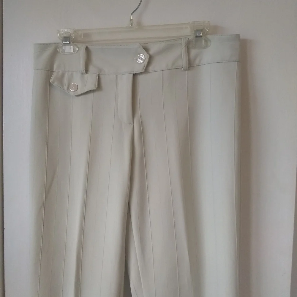 Cream Women's Pant Suit Set - Picture 4 of 7